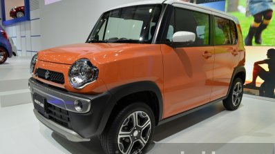 Suzuki Hustler front three quarters at the 2014 Thailand International Motor Expo