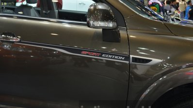 2014 Chevrolet Captiva Sport Edition badging at the 2014 Thailand Motor Expo