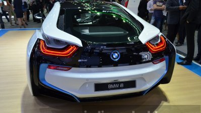 2015 BMW i8 rear at the 2014 Thailand Motor Expo