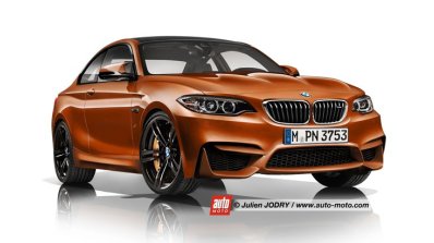2016 BMW M2 rendering front three quarters