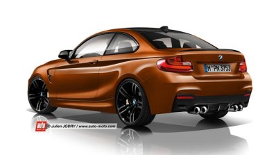 2016 BMW M2 rendering rear three quarter