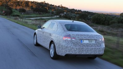 2016 Skoda Superb rear three quarters teaser