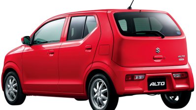 2016 Suzuki Alto rear three quarter Japan single colour