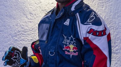 CS Santhosh with racing suit