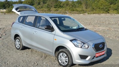 Datsun Go+ front quarter boot open Review