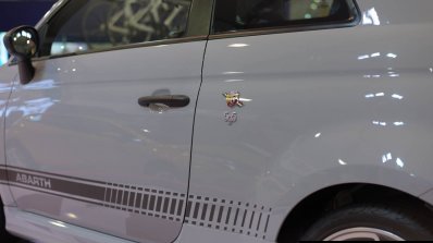 Fiat Abarth 595 Competizione badge at Autocar Performance Show 2014