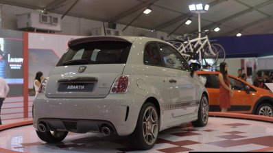 Fiat Abarth 595 Competizione rear three quarter at Autocar Performance Show 2014