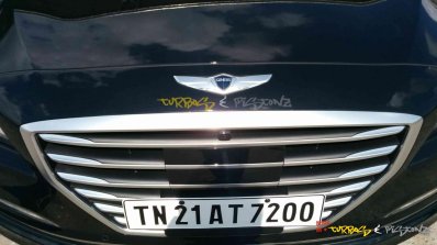 Hyundai Genesis grille spied India