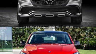 Mercedes Concept Coupe Vs Mercedes GLE Coupe front