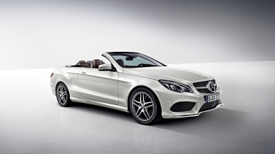 Mercedes E Class Cabriolet front quarters  press shot