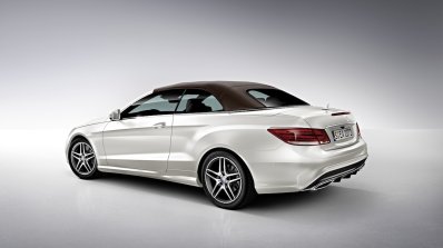 Mercedes E Class Cabriolet rear quarter press shot