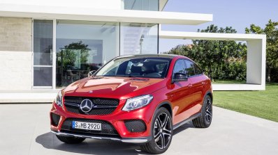 Mercedes GLE Coupe press shot red