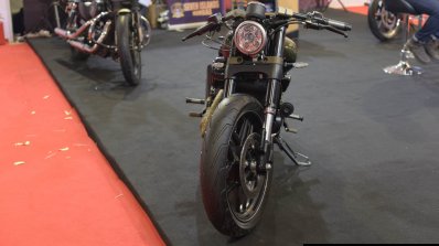 Motomiu Katungo Uno (custom Harley Davidson Street 750) front at Autocar Performance Show 2014