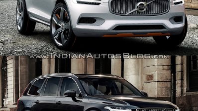 Volvo XC Coupe Concept Vs 2015 Volvo XC90 front three quarter