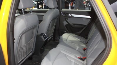 2015 Audi Q3 Facelift rear seat at the 2015 Detroit Auto Show