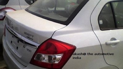 2015 Maruti Dzire (Facelift) rear front dealership yard