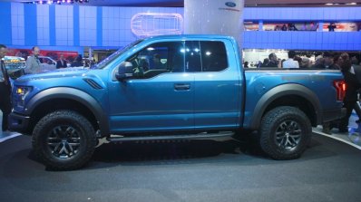 2017 Ford F-150 Raptor side view at the 2015 Detroit Auto Show