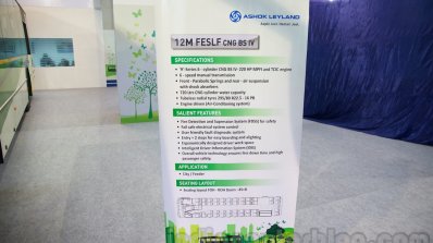 Ashok Leyland FESLF CNG specs at the Bus and Special Vehicles Show 2015