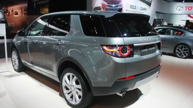 Land Rover Discovery Sport rear three quarter at the 2015 Detroit Auto Show
