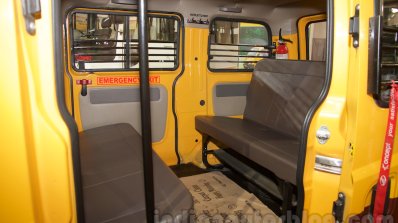 Mahindra Maxximo School Van seats at Bus and Special Vehicles Show 2015
