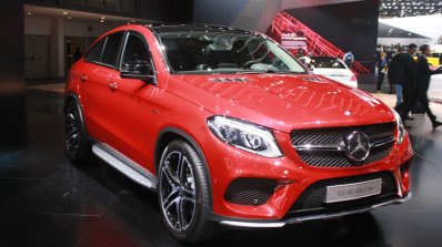 Mercedes AMG GLE 450 AMG Coupe at the 2015 Detroit Auto Show front three quarter