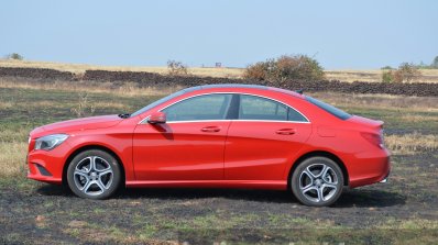 Mercedes CLA 200 side angle Review