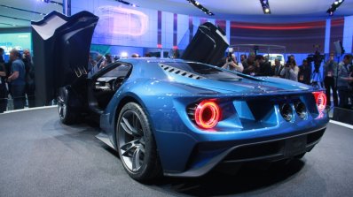 New Ford GT rear quarters at the 2015 Detroit Auto Show