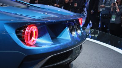 New Ford GT taillight at the 2015 Detroit Auto Show