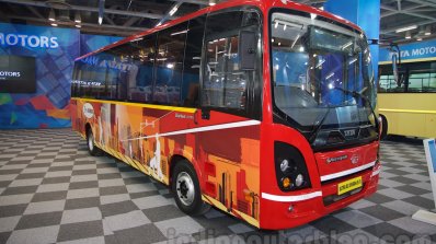 Tata Ultra AC Urban front quarters at the Bus and Special Vehicles Expo 2015