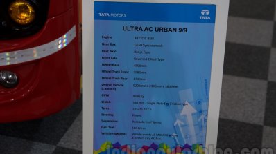 Tata Ultra AC Urban specs at the Bus and Special Vehicles Expo 2015