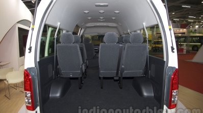 Toyota Hiace boot space at Bus and Special Vehicle Show 2015