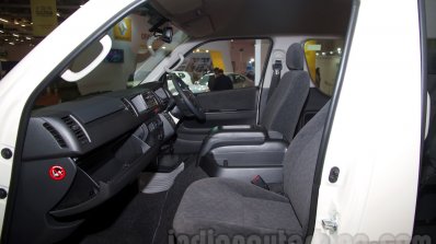 Toyota Hiace front seats at Bus and Special Vehicle Show 2015
