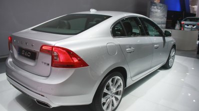Volvo S60 Inscription rear three quarters right at the 2015 Detroit Auto Show