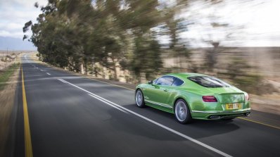 2015 Bentley Continental GT Speed press shot rear three quarter
