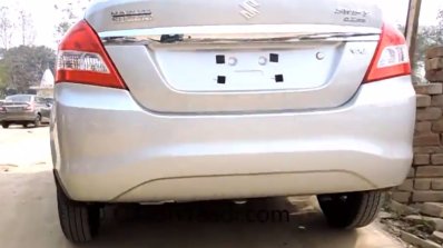 2015 Maruti Dzire facelift rear end dealer yard