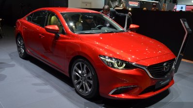 2015 Mazda 6 front three quarter view at 2015 Geneva Motor Show