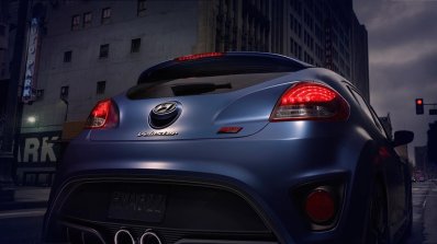 2016 Hyundai Veloster Turbo R-Spec Rally Edition press shot rear close-up