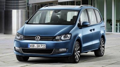 2015 Volkswagen Sharan facelift front three quarter
