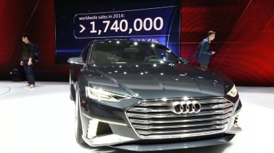 Audi Prologue Avant Concept front(2) view at 2015 Geneva Motor Show