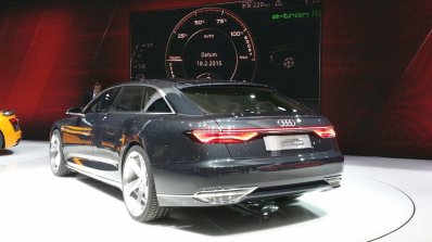 Audi Prologue Avant Concept rear three quarter(2) view at 2015 Geneva Motor Show