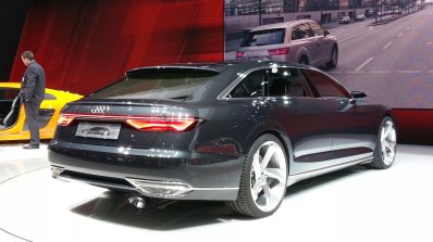 Audi Prologue Avant Concept rear three quarter(3) view at 2015 Geneva Motor Show