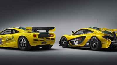 McLaren P1 GTR with the McLaren F1 GTR