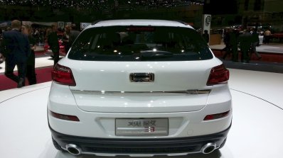 Qoros 3 City SUV rear at the 2015 Geneva Motor Show