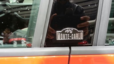 Skoda Fabia Monte Carlo Edition badge at the 2015 Geneva Motor Show