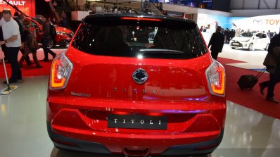 Ssangyong Tivoli rear view at 2015 Geneva Motor Show
