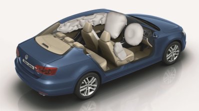 VW Jetta facelift airbags press shots