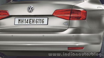 VW Jetta facelift rear end press shots