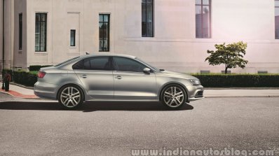 VW Jetta facelift side press shots