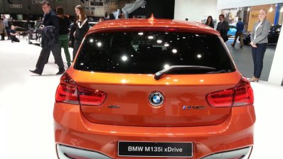 2015 BMW 1 series rear view at 2015 Geneva Motow Show