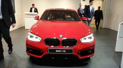 2015 BMW 116i front view at 2015 Geneva Motow Show